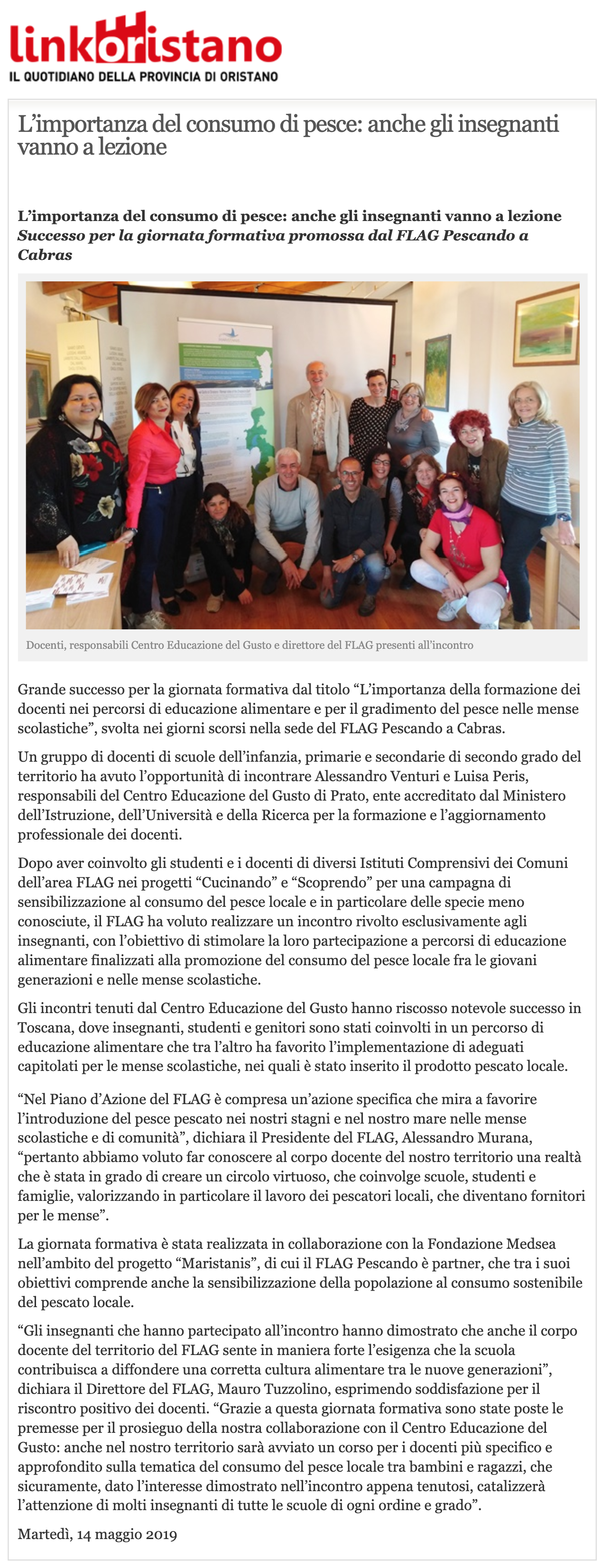 LinkOristano 14 05 2019